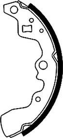 Mintex Brake Shoes fits -Suzuki Tata MFR342 (also fits other vehicles)