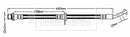 Borg & Beck Brake Hose Part No -BBH7338