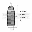 First Line Steering Gaiter Kit Part No -FSG3477