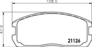 Mintex Brake Pad Set fits -Mitsubishi Proton MDB1282 (also fits other vehicles)