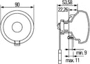 HELLA 2NE 965 039-111 Rear Fog Light - Halogen - 24V
