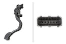 HELLA 6PV 010 175-731 Sensor, accelerator pedal position - for left-hand drive vehicles - 6-pin connec
