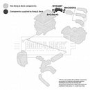 Borg & Beck Air Filter Hose Part No -BTH1487
