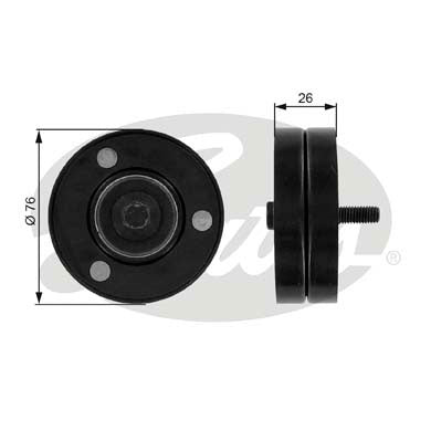 Gates DriveAlign Idler Pulley - T36088