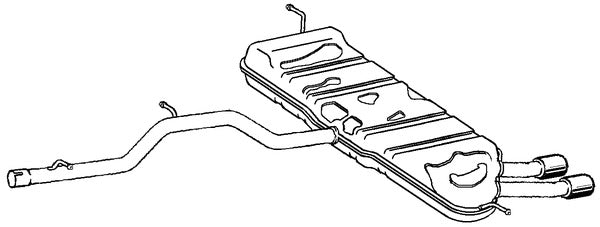 Klarius SK112A - Box With Tail Pipe  - Fits Skoda Yeti 2.0TDi