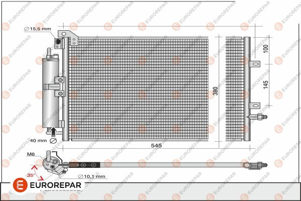Eurorepar Air Conditioning Condenser - 1610160180