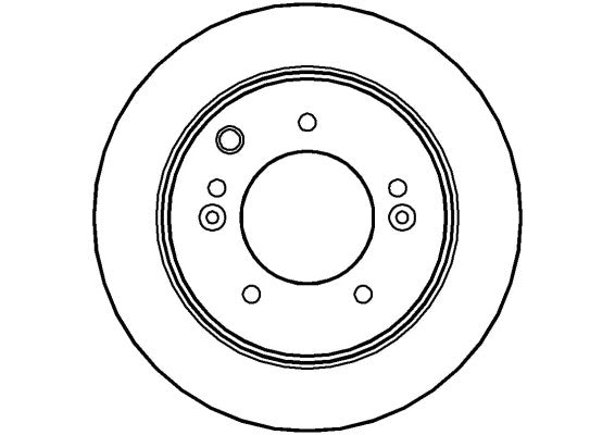 Disctech Brake Disc - Fits Kia, Skoda - ABD2840 - Rear Axle