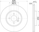 Mintex Brake Discs fits -Mini S274:4 MDC2197 (also fits other vehicles)