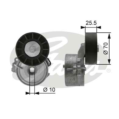Gates DriveAlign Tensioner Pulley - T38392