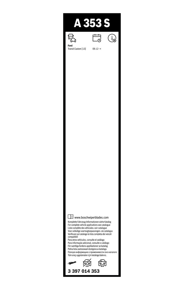 Bosch Aerotwin Front Wiper Blade Set - 600/450mm - AR604S