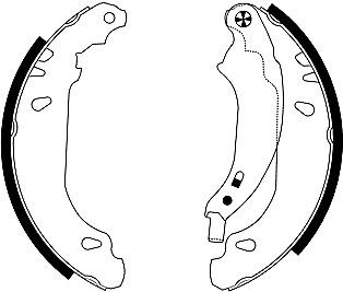 Mintex Brake Shoes fits -Dacia Renault MFR430 (also fits other vehicles)