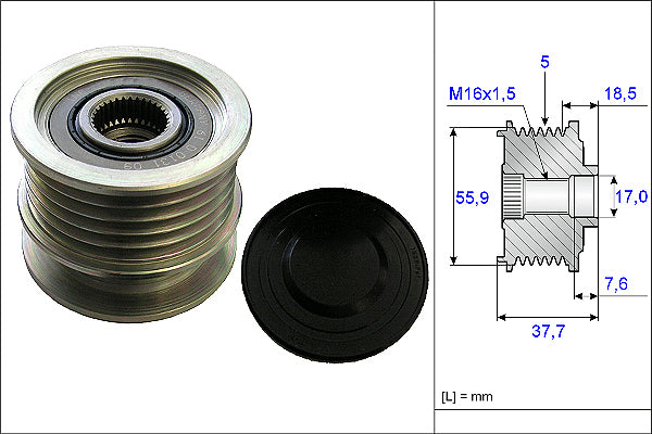 INA Alternator Freewheel Clutch - Part No - 535016910