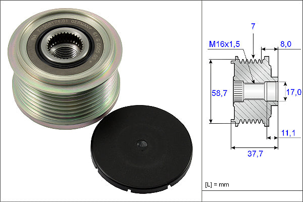 INA Alternator Freewheel Clutch - Part No - 535012810