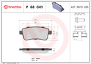 Brembo Brake Pad Set - P68041