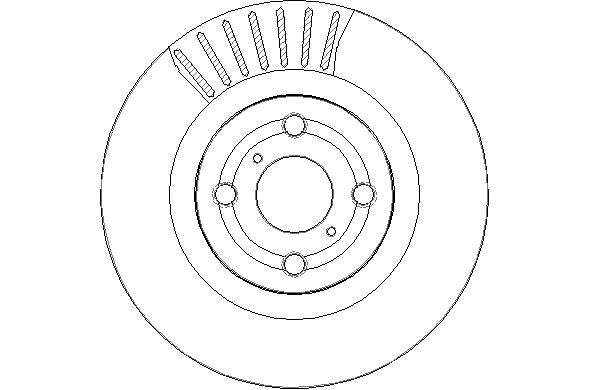 Disctech Brake Disc - Fits Toyota - ABD3357 - Front Axle