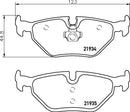 Saab Brake Pad Set - Padtech PAD2763