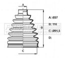 First Line Cv Joint Boot Kit Part No -FCB6373