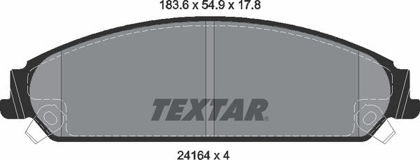Textar Brake Pad Set - 2416401