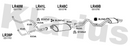 Klarius LR40M - Front Pipe  - Fits Land Rover Range Rover 3.5