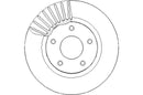 Disctech Brake Disc - Fits Nissan, Renault - ABD2620 - Front Axle