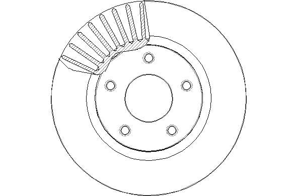 Disctech Brake Disc - Fits Nissan, Renault - ABD2620 - Front Axle