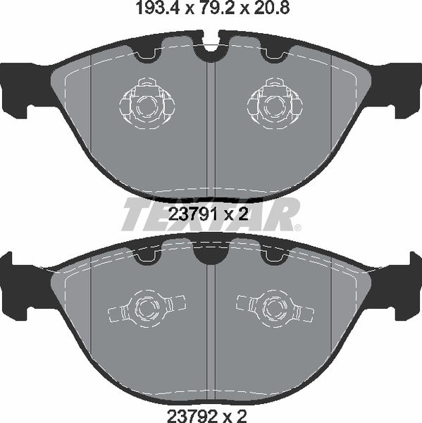 Textar Brake Pad Set - 2379101