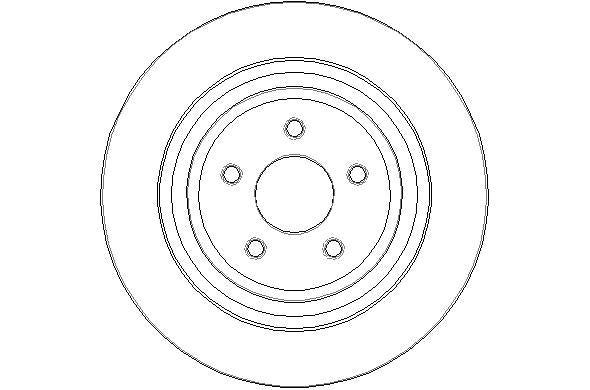 Disctech Brake Disc - Fits Ford, Honda - ABD3225 - Rear Axle