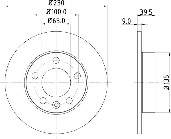 Mintex Brake Discs fits -Audi Seat Skoda VW V280:6 MDC980C (also fits other vehicles)