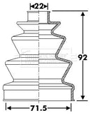 Borg & Beck Cv Joint Boot Kit Part No -BCB6284