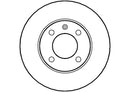 Disctech Brake Disc - Fits Audi, Citroën - ABD2643 - Front Axle