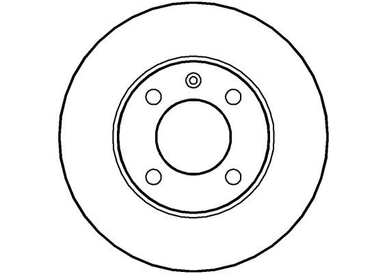 Disctech Brake Disc - Fits Audi, Citroën - ABD2643 - Front Axle