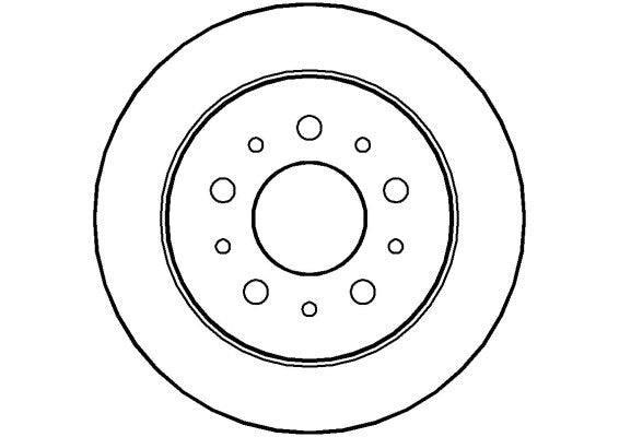 Disctech Brake Disc - Fits Fiat, Ford - ABD2848 - Rear Axle