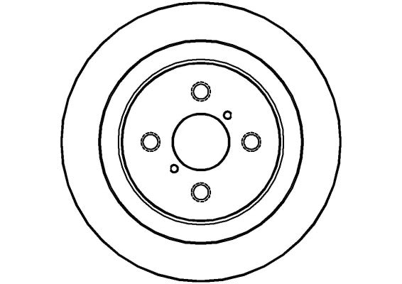 Disctech Brake Disc - Fits Toyota - ABD2945 - Rear Axle