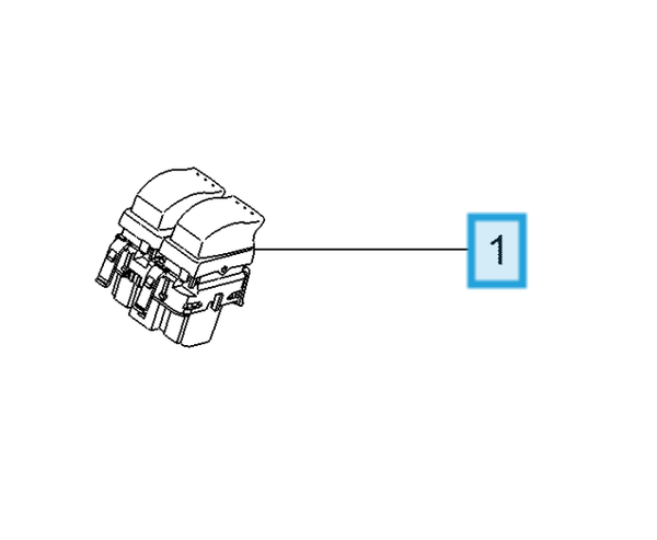 Genuine Vauxhall Control Switch - 93858398