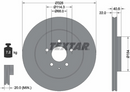 Textar  Front  Right Car Break Disc (Single) - 92349003
