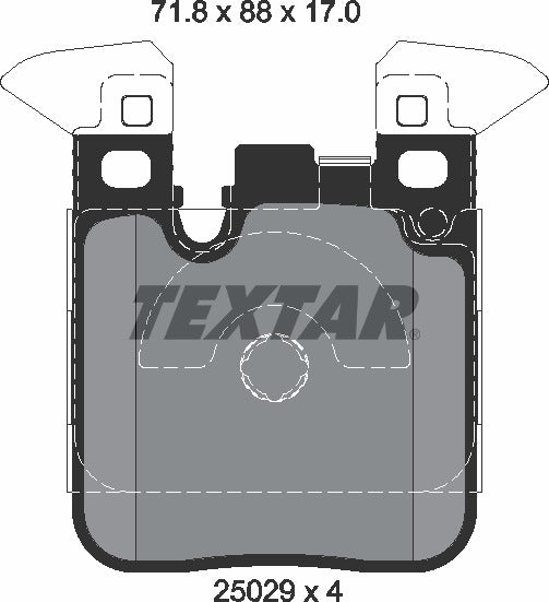Textar Brake Pad Set - 2502902