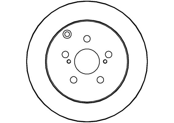 Disctech Brake Disc - Fits Audi, Toyota - ABD2744 - Rear Axle
