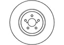 Disctech Brake Disc - Fits Subaru - ABD2810 - Front Axle