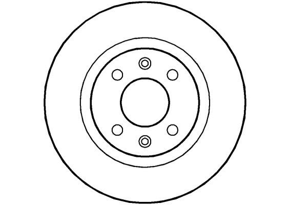 Disctech Brake Disc - Fits Renault, Volvo - ABD2682 - Front Axle