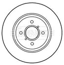 Borg & Beck Brake Disc Pair Part No -BBD5280