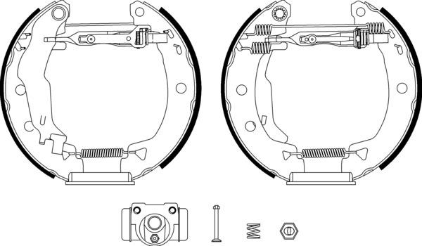 Mintex Brake Shoe Kits fits -Fiat MSP143 (also fits other vehicles)
