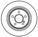 Borg & Beck Brake Disc Pair Part No -BBD4703