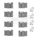 Borg & Beck Fitting Kit - Pads Part No -BBK1165