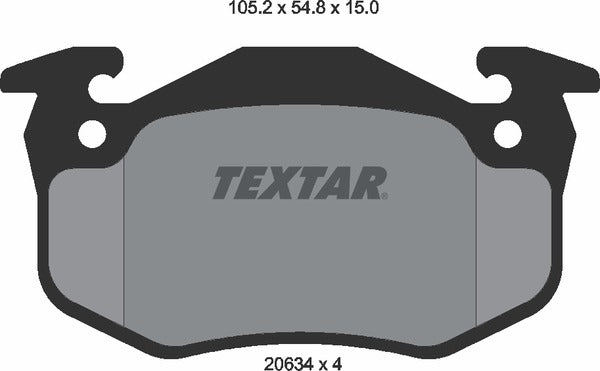 Textar Brake Pad Set - 2063402