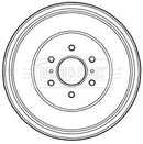 Borg & Beck Brake Drum (Single) -BBR7221
