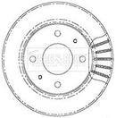 Borg & Beck Brake Disc Pair Part No -BBD5007