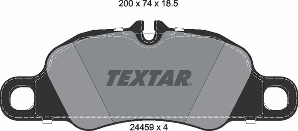 Textar Brake Pad Set - 2445902