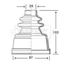 Borg & Beck Cv Joint Boot Kit Part No -BCB2775