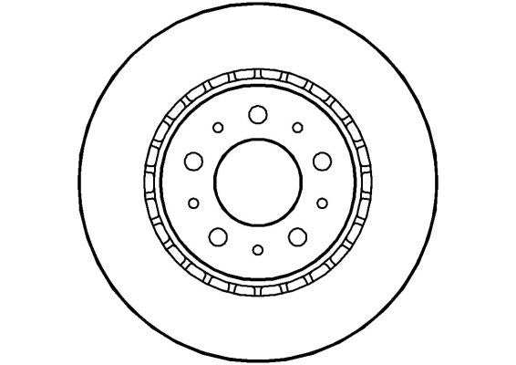 Disctech Brake Disc - Fits Honda, Volvo - ABD2684 - Front Axle