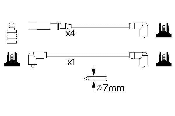 Bosch Ignition Lead Part No - 0986356847